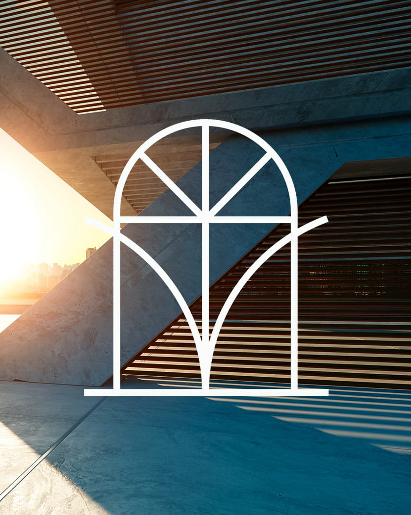 Logotipo moderno e minimalista representando identidade visual para arquitetas e arquitetos. Design sofisticado com linhas geométricas, paleta de cores elegante e elementos que simbolizam criatividade e precisão no branding arquitetônico.